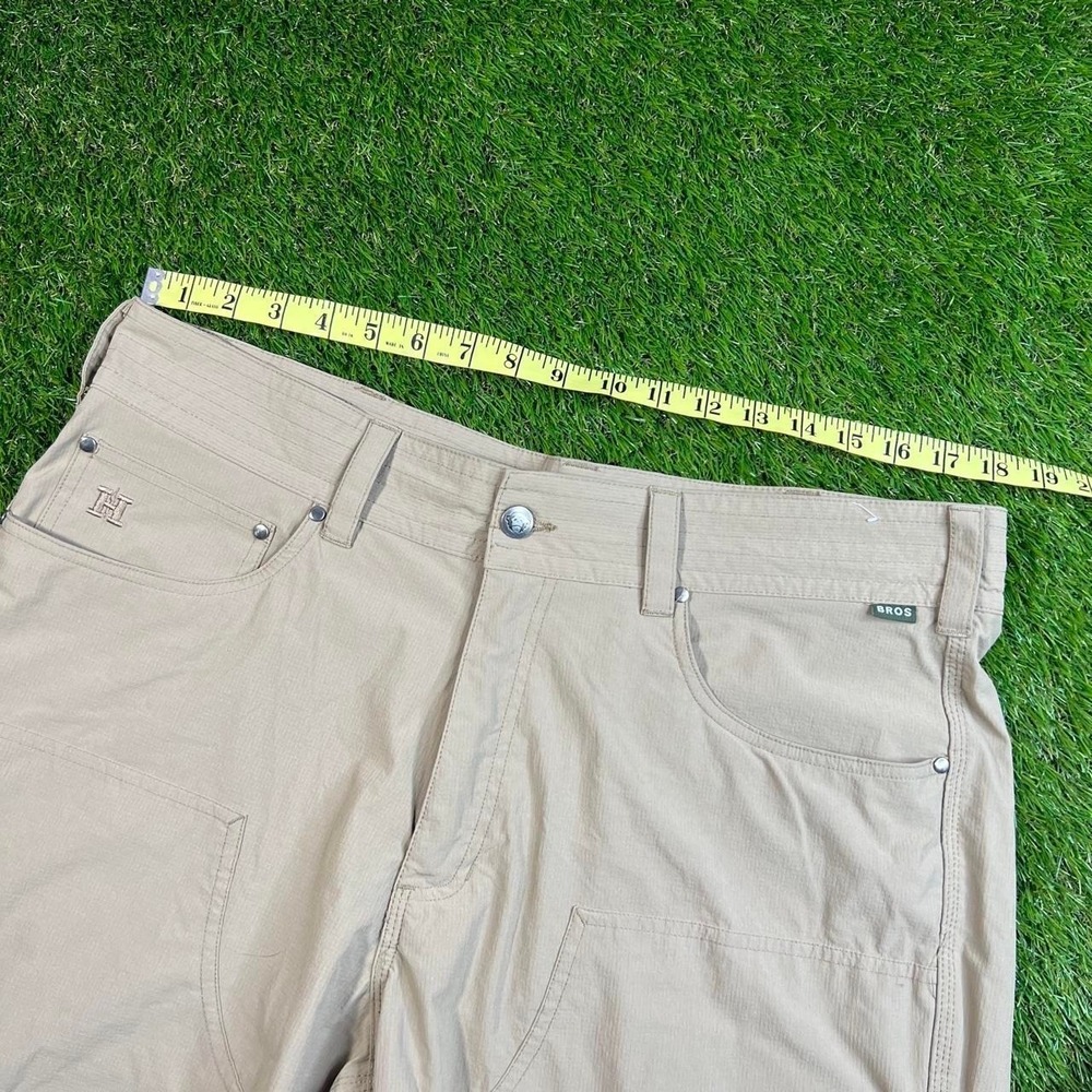 Howler Bros Double Knee Shorts Men's 36 Tan Khaki Utility Outdoor Workwear Style - Picture 5 of 8